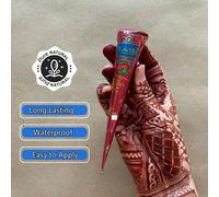 1 pièce Pâte au henné, Pâte de tatouage au henné brun, Tatouage temporaire, Pâte de tatouage au henné semi-permanent Henné Pâte de tatouage temporaire imperméable au henné, pour peinture corporelle de