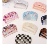 1 pièce Peigne à cheveux compact rétro classique, doux et mignon de taille de poche portable, convient pour la toilette quotidienne des femmes, outil de coiffure Poudre de Sakura,Rose Violet,couleur,B