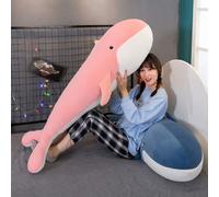 1 pièce Peluche baleine bleue de 50 cm - Remplie de polyester doux, ventre blanc, excellent cadeau pour l'automne/l'hiver, anniversaire ou décoration de la maison, ornement de baleine 50cm/19,68 pouce