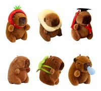 1 pièce Peluche de Carpincho, Porte-clés Pendentif de Poupée de Dessin Animé, Poupée Peluche Douce, Pendentif de Sac à Dos, Porte-clés Décoratif pour Voiture et Sac, Cadeau, Carpincho, Peluche de Carp