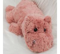 1 pièce Peluche d'hippopotame rose, coussin doux et moelleux, jouet en peluche kawaii à câliner, cadeaux pour enfants et adultes, oreiller en peluche d'hippopotame mignon et doux, jouet en peluche pou