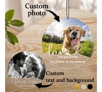 1 pièce Pendentif photo de couple personnalisé, le meilleur cadeau pour la Saint-Valentin, laissez le moment le plus beau, pendentif voiture art amour, cadeaux d'amitié personnalisés, cadeaux d'annive