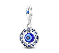1 pièce Pendentif porte-bonheur Main de Fatima Hamsa en argent avec protection contre le mauvais œil, convient pour bracelet à chaîne serpent, collier, perles, fabrication de bijoux DIY, cadeau pour f