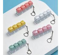 1 pièce Pendentif squishy à 5 couleurs pour clavier, pendentif mini squishy de touche de clavier mécanique, jouet anti-stress créatif pour enfants, artefact de décompression, convient pour être accroc