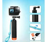 1 pièce Perche à selfie flottante à haute flottabilité, creuse, imperméable, antidérapante, avec poignée ergonomique, stable, compatible avec GoPro, pour caméra de sport, plongée sous-marine, natation