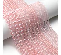 1 pièce Perles de cristal facettées rondes de type abaque de couleur AB, de tailles multiples 3/4/6/8/10 mm, fournitures multicolores polyvalentes pour la création de bijoux mode, convient pour les br