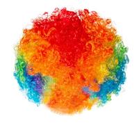 1 Pièce Perruque de Fête Arc-en-Ciel,Perruque de Clown Arc-en-Ciel, Perruque de Clown de Fête Multicolore, Costume de Fête Adulte, Perruque de Clown Colorée pour Performance sur Scène (Arc-en-Ciel)