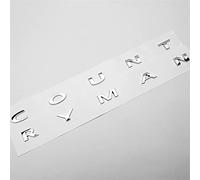 1 pièce personnalisée Word Countryman lettre décalcomanie pour coffre arrière de voiture 3D inséré badge emblème pour remplacement (chromé)