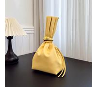 1 pièce Petit sac à main plissé nuage en PU unicolore pour femmes, avec fermeture à glissière décorée d'accessoires en métal, convient pour un usage quotidien et en extérieur Doux