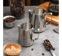 1 pièce Pichet à mousser le lait en acier inoxydable, pichet à art latte épais, fournitures de café, pichet à vapeur de lait à bec effilé, tasse à faire fondre la cire, pichet à art latte avec mesure,