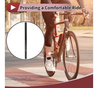 1 Pièce Pièces De Chaise De Vélo Pour Enfants Pièces De Vélo De Cyclisme Durable Tige De Selle De Vélo Tube De Selle 22.2X400Mm Fibre De Carbone Noir Brillant