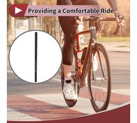 1 Pièce Pièces De Chaise De Vélo Pour Enfants Pièces De Vélo De Cyclisme Durable Tige De Selle De Vélo Tube De Selle 22,2X500Mm Fibre De Carbone Noir Mat