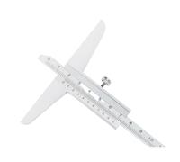 1 pièce, pied à coulisse en métal, jauge de profondeur, outil de mesure de calibre for le travail du bois, jauges en acier, mesure de profondeur 150 200 300 mm(Depth Caliper 0-200)