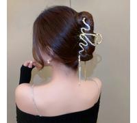 1 pièce Pince à cheveux polyvalente et de qualité avec strass, vague et gland. Pince à cheveux style Y2K, pince à cheveux, mâchoire à cheveux, serre-câble à cheveux, pince à cheveux Taille UniqueAnima