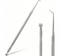 1 pièce Pince à cils courte, outil à cils 2-en-1 argenté, peigne de coiffage chauffant en acier inoxydable, peigne de coiffage séparateur de cils professionnel, outil de beauté pour salon & maison, re