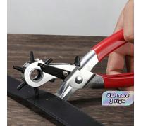 1 pièce Pince à perforer la ceinture, perforateur d'œillet de ceinture , outil rotatif pour machine à coudre, sac, bracelet de montre, outils à main 1Pc rougeAcier au carbone