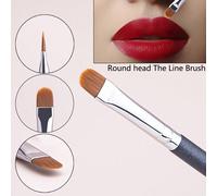 1 pièce Pinceau fin et plat rond pour un maquillage de fond de teint et de correcteur précis, pinceau de fond de teint, pinceau de correcteur, pinceau de blush, pinceau de contour, pinceau de blush, p