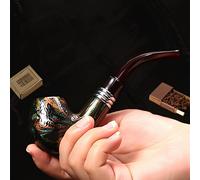 1 pièce Pipe élégante colorée, pour usage de tabac, design de motif créatif personnalisé, matériaux durables, portable, facile à démonter et à nettoyer, apportant la joie du tabagisme traditionnel ABS