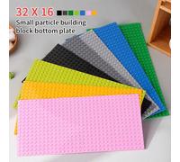1 pièce Plaque de base de briques 32*16, plaque de base de blocs de construction de petites particules 10*5 pouces, mur de briques DIY, table de briques, accessoires d'assemblage de scène créative Bla