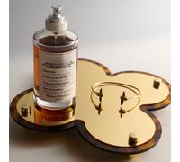 1 pièce Plateau en acrylique, support de diffuseur de parfum à l'imprimé mode française écaille de tortue et léopard, accessoire de décoration de luxe pour la maison, design minimaliste moderne, parfa