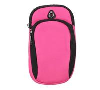 1 Pièce Pochette de Bras Portable pour Téléphone Mobile Brassard de Sport Multi Étanche Capacité pour Clés Design Dérapant pour Fitness Course Extérieur Rose