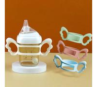 1 pièce Poignée de biberon en forme d'ange, diamètre de la bouche de 6 cm, s'adapte aux bibrons standard, porte-biberon anti-brûlure, tasse universelle Blanc,bleu clair,vert clair,rose clairBlocs de c