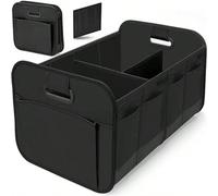 1 pièce Porte-bagages de coffre de voiture pliable, boîte de transport pour le camping, boîte de rangement de voiture grande capacité avec poignée de renforcement du coffre, porte-bagages de rangement
