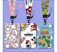 1 pièce Porte-carte étudiant campus de dessin animé Disney, étui pour carte d'accès étudiant Mickey Spider-Man Marvel avec cordon rétractable, porte-badge d'identité, protecteur de carte de métro, fou