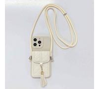 1 pièce Porte-carte Style Sangle/Bandoulière/Sangle de Collier, 1 pièce Étui de Téléphone à Bord Droit Creux Couleur Sable/Rose Clair/Rose Lotus Compatible avec Apple/Redmi/VIVO/Infinix/OPPO/Reno/Real