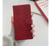 1 pièce Porte-cartes pliable avec nœud mignon doux et joyeux + imprimé petit cœur, convient pour SX S26ULTRA/S25/S24/S23/S22/S21 A56/A55/A54/A36/A55/A26/A25/A17/A16 compatible avec la série OPPO, comp