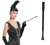 1 Pièce Porte-Cigarette Extensible Long et Fin Noir, Accessoire Cosplay et Déguisement Carnival Rétro, pour Costume Audrey Hepburn et Fêtes