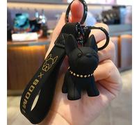 1 pièce Porte-clés créatif de bouledogue français de bande dessinée, jouet en peluche mignon de bull-terrier et de corgi, porte-clés pour sacs de femmes, porte-clés de Therian Anime, porte-clés avec l