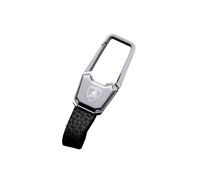 1 Pièce Porte-Clés De Voiture pour Lamborghini Aventador Reventon Porte-clés logo voiture Porte-badge Mousqueton Porte Clé Accessoires Voiture,SilverBlack