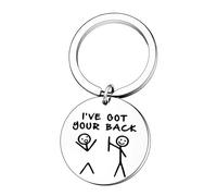 1 Pièce Porte-Clés Drôle, Porte-Clés D'Amitié, Porte-Clés En Acier Inoxydable I'Ve Got Your Back, Porte-Clés Créatif En Forme De Bâton, Cadeau Pour Les Bons Amis