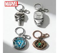 1 pièce Porte-clés en alliage de zinc Marvel officiellement sous licence Punisher Iron Man Doctor Strange - Décoration élégante pour sacs à dos, clés de voiture, cadeau pour amis et collectionneurs de