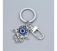 1 pièce Porte-clés main de Fatma à l'œil du diable pour femmes, porte-clés à l'œil mauvais turc en métal, accessoire unique de sac/téléphone, accessoire de voiture mignon gothique Y2k Taille UniquePor