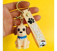 1 pièce Porte-clés mignon de chien de dessin animé, disponible en caniche, labrador, corgi, husky, shiba inu, bouledogue français et plus de races, porte-clés animal créatif, charm de sac polyvalent, 