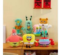1 pièce Porte-clés peluche Spongebob Squarepants, Patrick Star, Squidward, Eugene H. Krabs, Gary, cadeau d'anniversaire kawaii éponge,Paida,Petit escargot,Pieuvre,Vieux crabe,Monsieur PackardPolyester