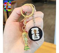 1 pièce Porte-clés pendentif en forme de ballon de football de la Coupe du monde 2026 États-Unis Canada Mexique, cadeau de rentrée scolaire, marchandise d'événement, cadeau pour fans. Intégré avec des