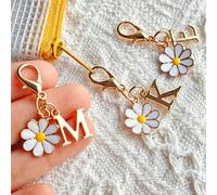 1 pièce Porte-clés pendentif lettre Diza - Nom/Lettre (A-Z) - Cadeau durable, convient aux hommes et aux femmes - Convient aux parents, enseignants, amis et autres - Accessoire de lettre robuste conve