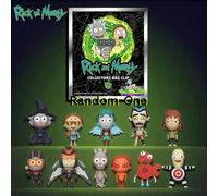 1 pièce Porte-clés Sac Mystère 3D Officiel Rick & Morty Série 5, avec 11 designs incluant 2 figurines cachées, parfait pour les fans et les collectionneurs, accessoire de sac à dos aléatoire Taille Un