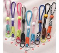 1 pièce Porte-clés vintage en corde tressée et corde tissée, accessoire de voiture, charm de sac, style scolaire, mignon, gothique, Y2K 1#,2#,3#,4#,5#,6#,7#,8#,9#,dix#,11#,12#,13#,5 styles mélangés au