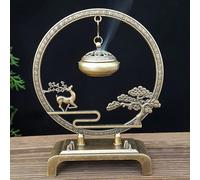 1 pièce Porte-encens avec un cerf et un pin, un cadeau du Nouvel An, un porte-encens de cerf de Noël, un petit brûleur d'encens en forme de nuage, convient pour la méditation, le yoga, le spa, la déco