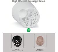 1 pièce Pot de fleurs en plastique multifonctionnel avec arrosage automatique pour jardin de bureau, pot de fleurs à absorption d'eau automatique et souple L,M,S,XL,XXL,ensemble de cinq piècesPolyprop