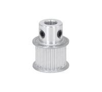 1 pièce Poulie à courroie crantée en alliage d'aluminium, S2M-28 dents, dent courbe de type-BF à sommet plat, largeur de rainure 7mm