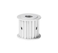 1 pièce Poulie à courroie crantée en alliage d'aluminium, S5M-16 dents, dent courbe de type-AF à sommet plat, largeur de rainure 21mm
