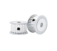 1 pièce Poulie de courroie synchrone en alliage d'aluminium plat de type-AF MXL à 32 dents avec trou en forme de D, Largeur de la rainure de la courroie synchrone 11mm, Trou 8x7mm