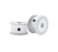 1 pièce Poulie de courroie synchrone en alliage d'aluminium plat de type-AF MXL à 75 dents, Largeur de la rainure de la courroie synchrone 11mm, Trou 17mm, Rainure de clavette 5x2,3mm