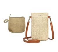 1 Pièce pour Le Sac De Téléphonie Mobile des Femmes Et 1 Morceau De Pièces, Sac À Bandoulière, Sac De Voyage De Vacances D'Été, Sac Boho -Crossbody.