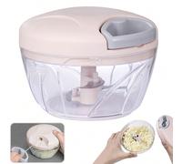 1 pièce Presse à ail manuelle rose 500 ml pour une utilisation à la maison, presse-ail à main pour couper les légumes, convient pour hacher l'ail, le gingembre, le piment, l'oignon et d'autres aliment